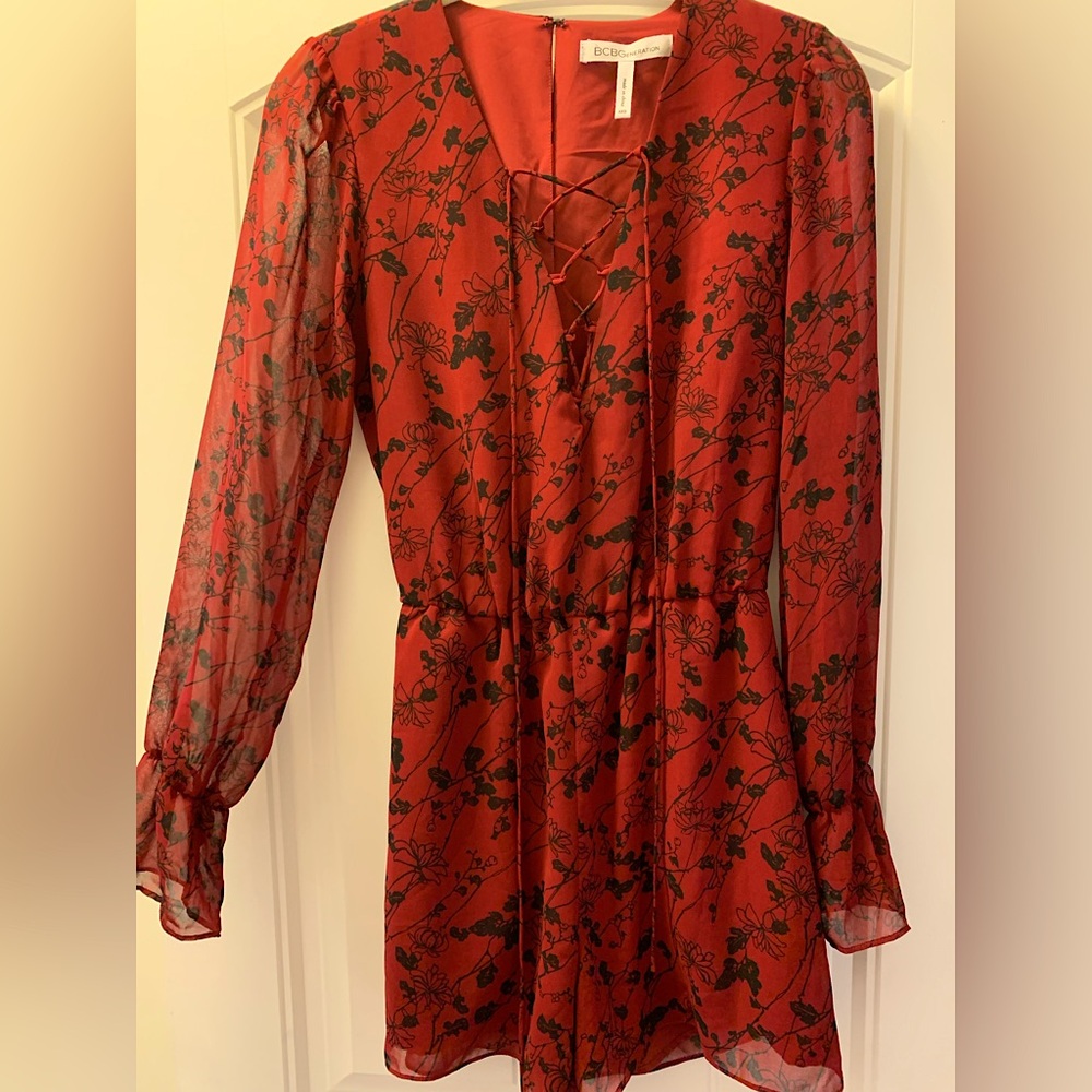 Red Romper BCBGeneration (fits like small)